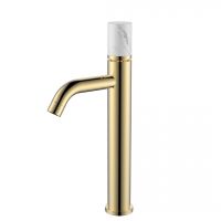 Золотой смеситель на горизонтальную поверхность для раковины Boheme Stick 122 схема 1 Золотой смеситель на горизонтальную поверхность для раковины Boheme Stick 122 схема 1