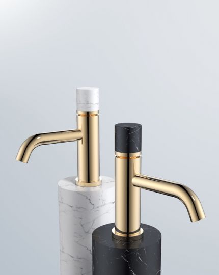 Золотой смеситель на горизонтальную поверхность для раковины Boheme Stick 122 схема 9 Золотой смеситель на горизонтальную поверхность для раковины Boheme Stick 122 схема 9