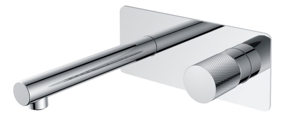 Хромированный встраиваемый смеситель для раковины Boheme Stick 125-CRCR.2 Chrome Touch Chrome