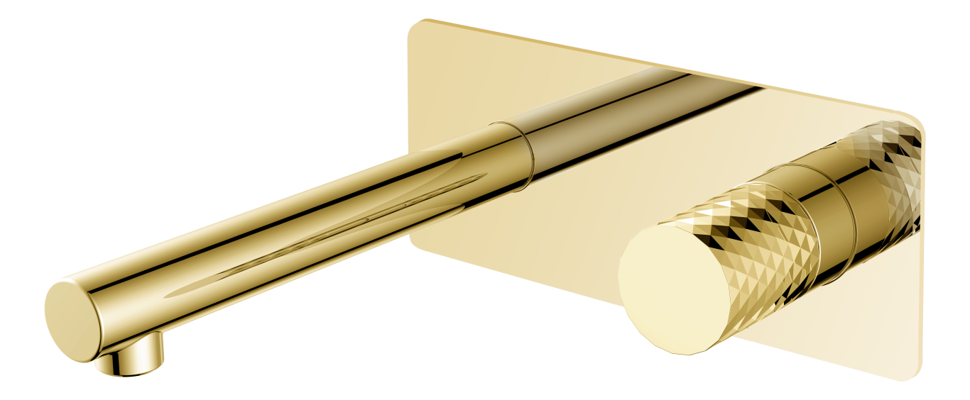 Однорычажный встраиваемый смеситель Boheme Stick 125, золотой цена от 24 496 ₽ Фото Однорычажный встраиваемый смеситель Boheme Stick 125, золотой