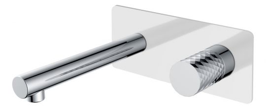 Однорычажный смеситель Boheme Stick 125, белый схема 2