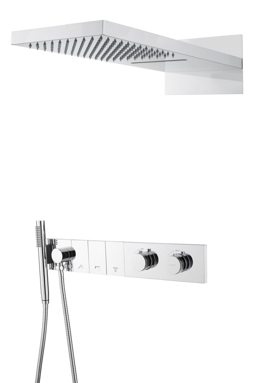 Встроенная душевая система 55х45х110 см Boheme ZODIAC 133 цена от 147 515 ₽ Фото Встроенная душевая система 55х45х110 см Boheme ZODIAC 133