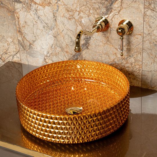 Однорычажный встраиваемый смеситель для раковины Boheme Brilante Ripresa 327 схема 2