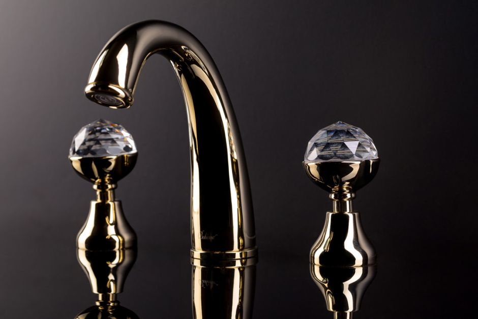 Вентильный смеситель на горизонтальную поверхность для раковины Boheme Imperiale Presente 337 ФОТО