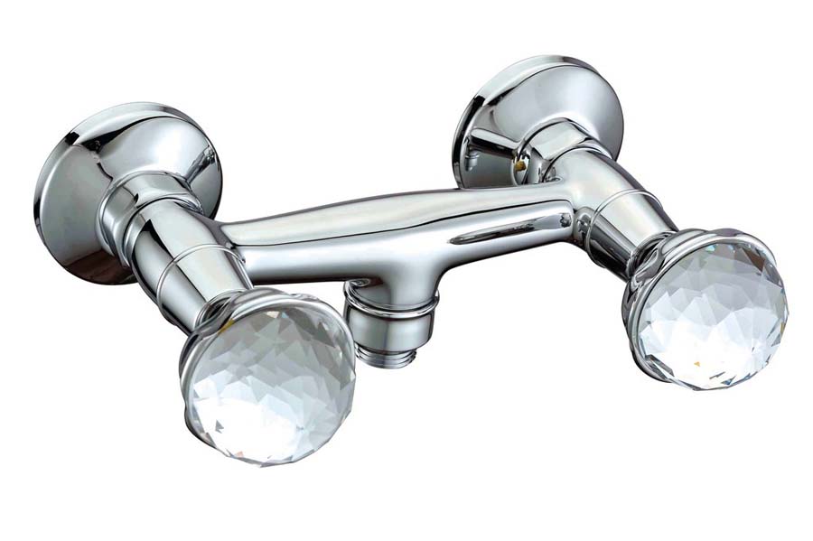 Вентильный настенный смеситель для душа Boheme Brilante Presente 354