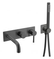 Однорычажный встраиваемый смеситель для ванны Boheme Uno 464 схема 1