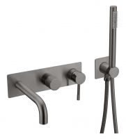 Однорычажный встраиваемый смеситель для ванны Boheme Uno 464 схема 4