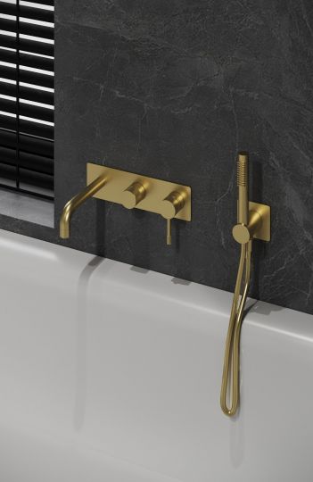 Однорычажный встраиваемый смеситель для ванны Boheme Uno 464 схема 11