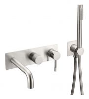 Однорычажный встраиваемый смеситель для ванны Boheme Uno 464 схема 7