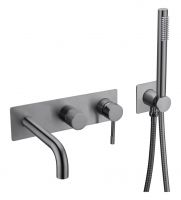 Однорычажный встраиваемый смеситель для ванны Boheme Uno 464 схема 8