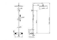 Стойка для душа с термостатом Boheme Uno 468-Т схема 9