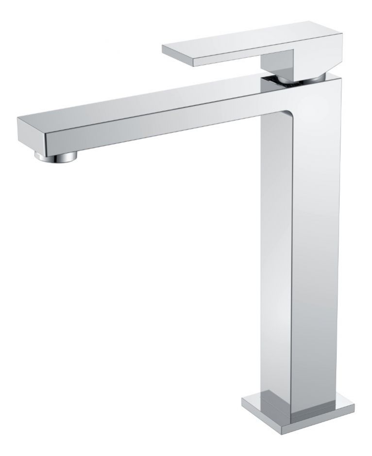 Однорычажный смеситель на горизонтальную поверхность для раковины Boheme Qubic 472 ФОТО