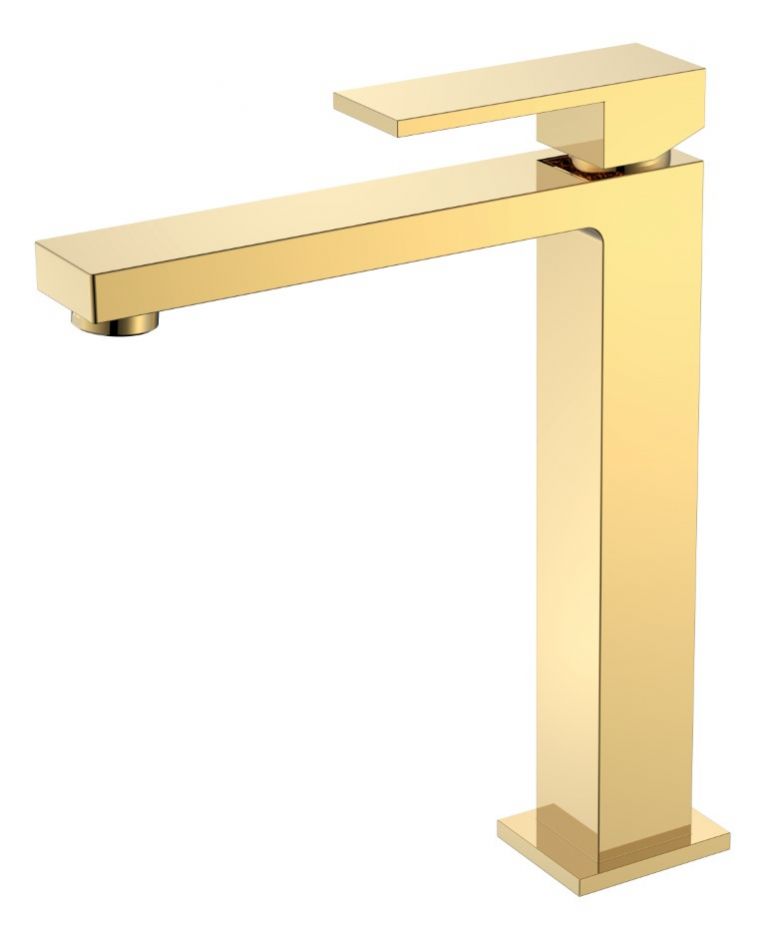 Однорычажный смеситель на горизонтальную поверхность для раковины Boheme Qubic 472 ФОТО