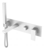 Однорычажный настенный смеситель для ванны Boheme Qubic 474 схема 7