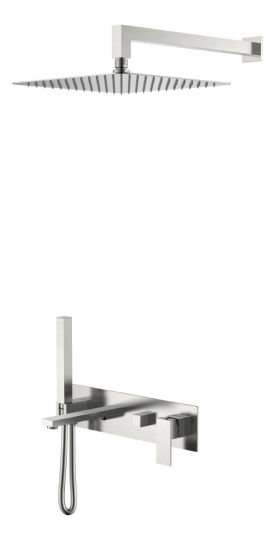 Однорычажный встраиваемый смеситель для душа Boheme Qubic 474 схема 8