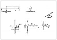 Однорычажный встраиваемый смеситель для душа Boheme Qubic 474 схема 10