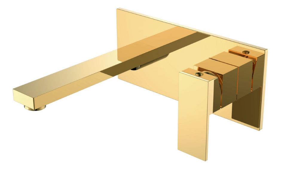 Однорычажный встраиваемый смеситель для раковины Boheme Qubic 475 ФОТО