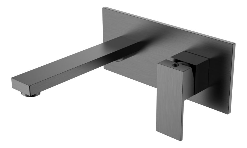 Однорычажный встраиваемый смеситель для раковины Boheme Qubic 475 ФОТО