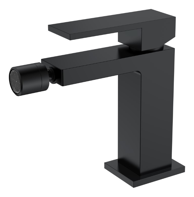 Изображение Однорычажный смеситель на горизонтальную поверхность для биде Boheme Qubic 476