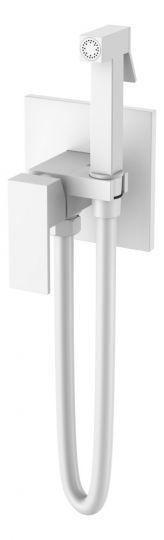 Однорычажный встраиваемый смеситель для гигиенического душа Boheme Qubic 477 схема 7