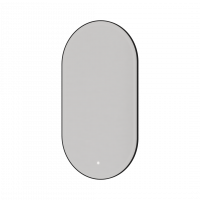 Зеркало овальное с LED подсветкой сенсор антипар 60х110 см Boheme 568 схема 2