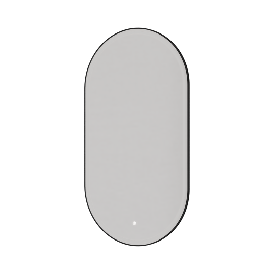 Зеркало овальное с LED подсветкой сенсор антипар 60х110 см Boheme 568 схема 2