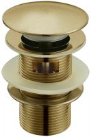 Донный клапан для раковины BLACK автомат(клик-клак) с переливом Boheme 610/611/612-2 схема 1