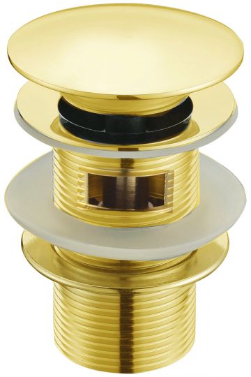 Донный клапан для раковины BLACK автомат(клик-клак) с переливом Boheme 610/611/612-2 схема 2