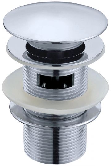 Донный клапан для раковины BLACK автомат(клик-клак) с переливом Boheme 610/611/612-2 схема 3