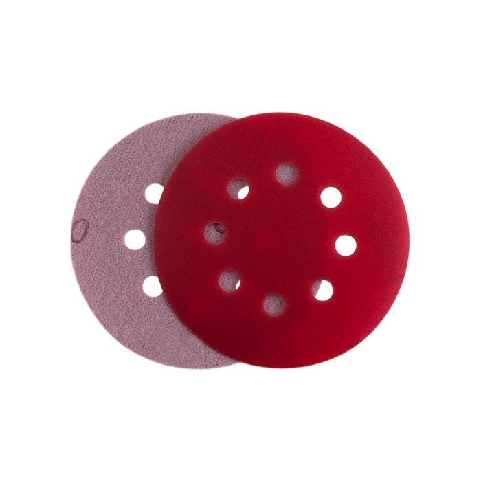 Isistem P220 Абразивный круг IFILM Red ISISTEM, D=125мм, 8 отверстий, (упаковка 100 шт.)
