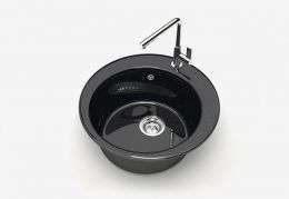 Granit BERGG Мойка глянцевая Виктори Z30Q4 (черная) 475*475*180