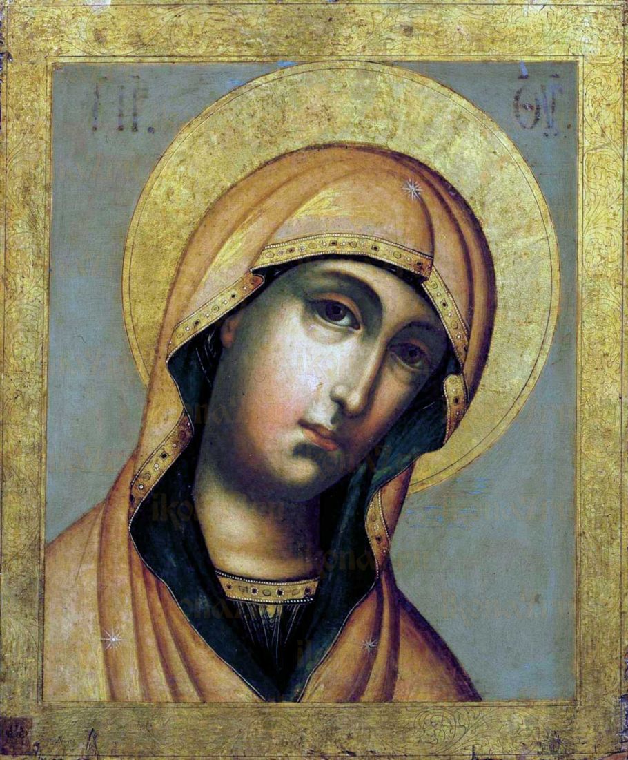 Боголюбская икона Божией матери (рукописная)
