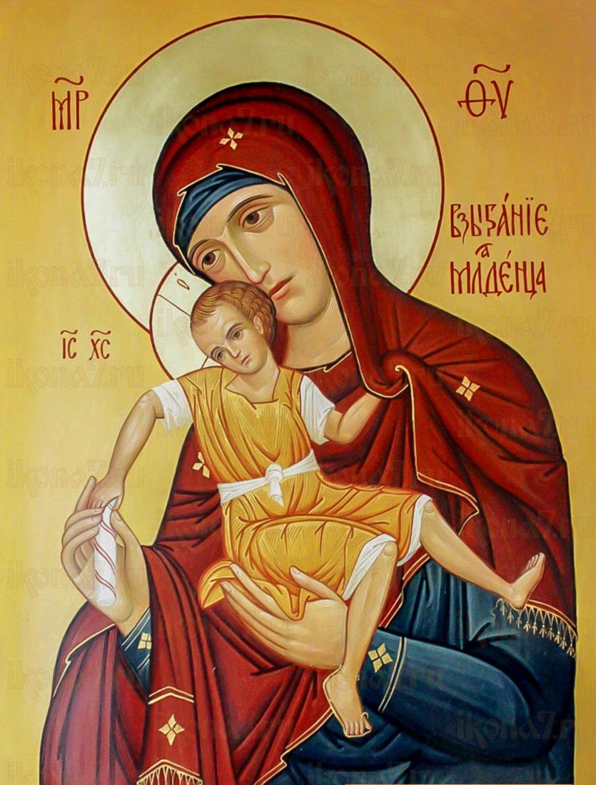 Икона Взыграние Младенца (рукописная)
