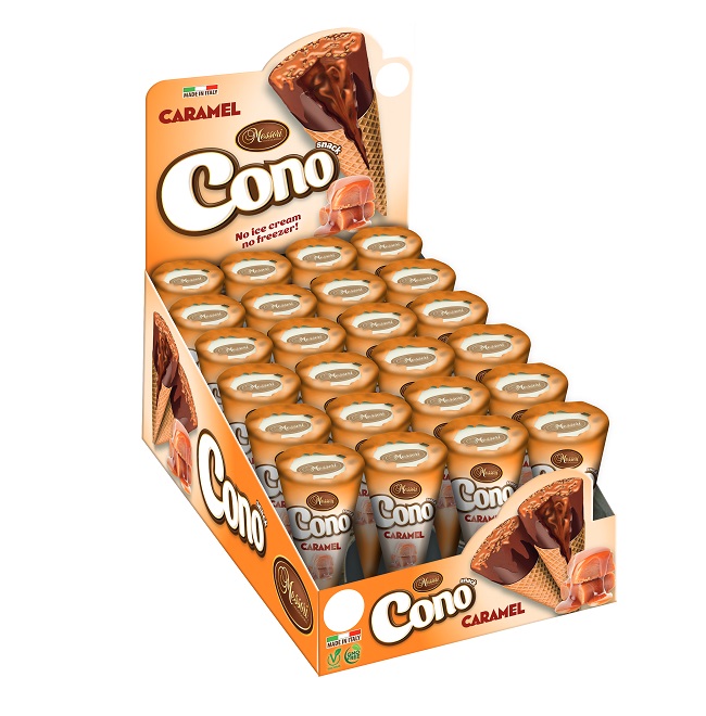 Рожок с карамельным кремом 25 г, Conosnack caramello, Messori, 25 g