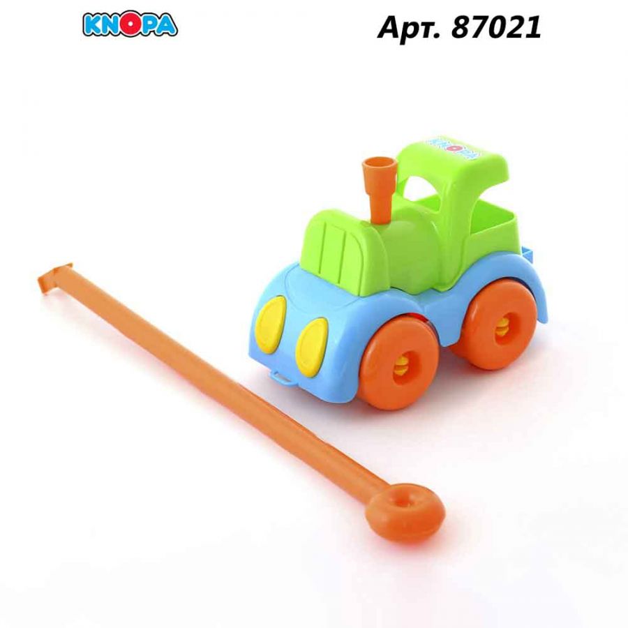 Каталка паровозик 22 см КНОПА