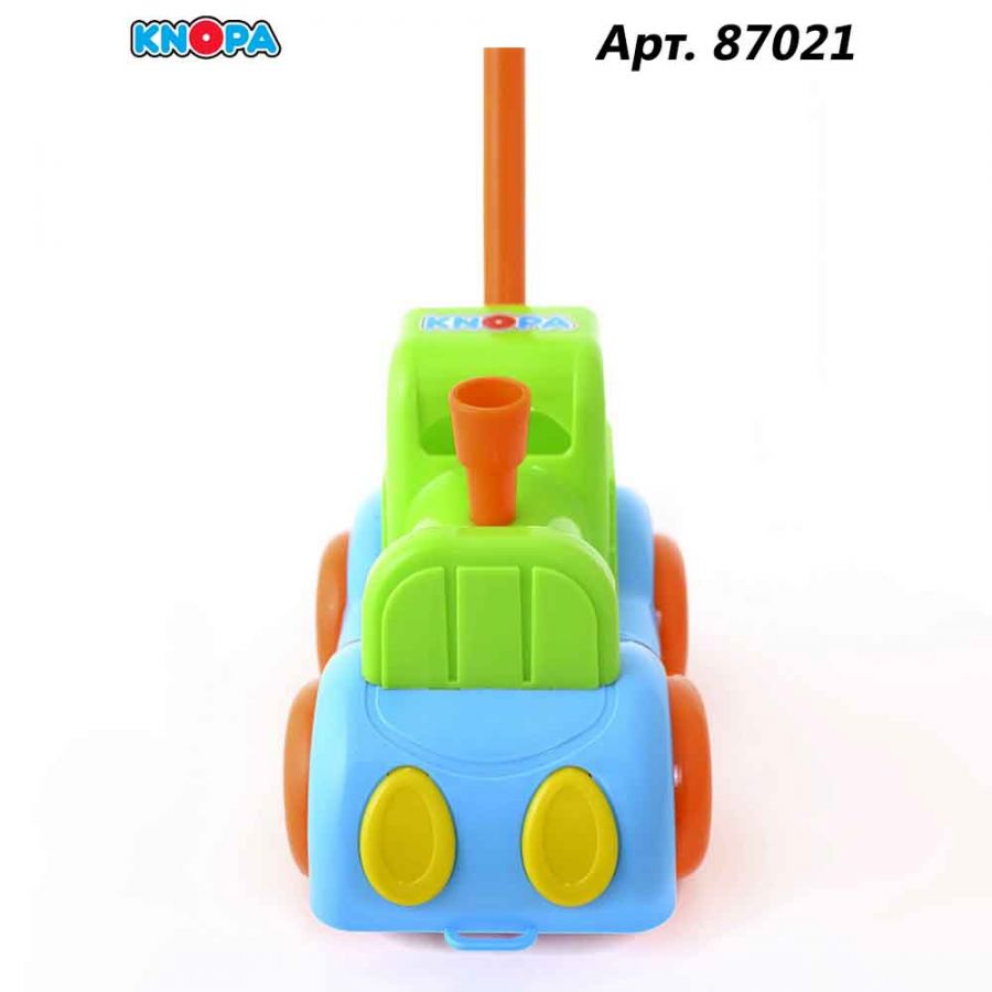 Каталка паровозик 22 см КНОПА