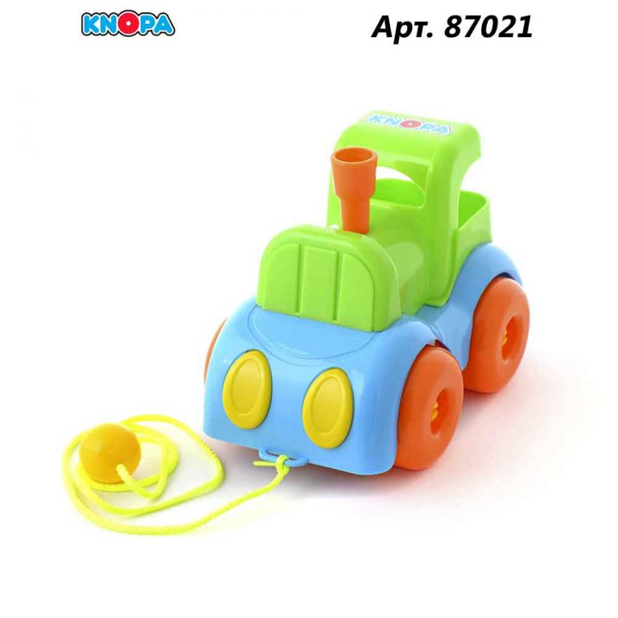 Каталка паровозик 22 см КНОПА