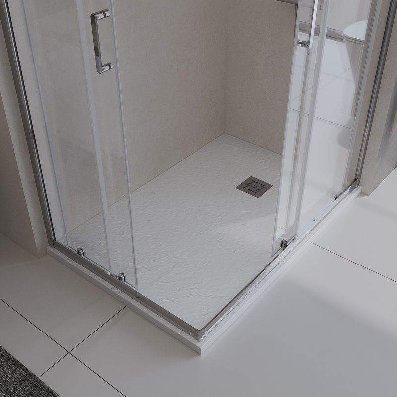 Душевой поддон из искусственного камня BelBagno Uno 100x80 TRAY-MR-UNO-AH-100/80-35-W Белый схема 3