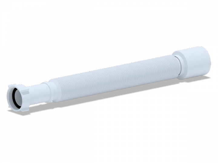 Гибкая труба 1 1/4"*50 удлиненная (495-1325мм)