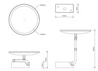 Тонкое косметическое зеркало Decor Walther Brick с подсветкой 01231 схема 2