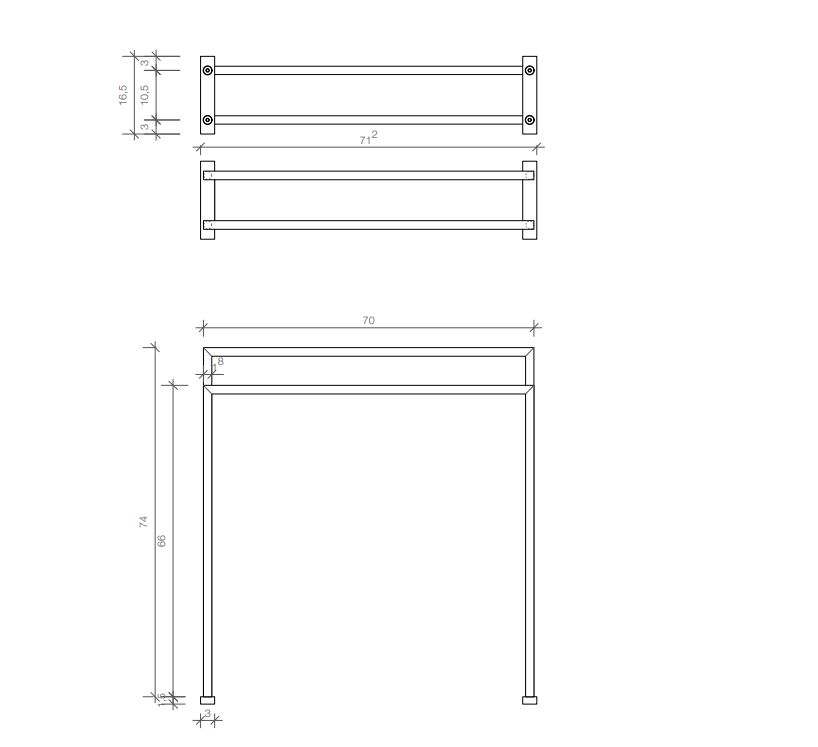 Стойка-полотенцедержатель Decor Walther HT напольная 05035 ФОТО
