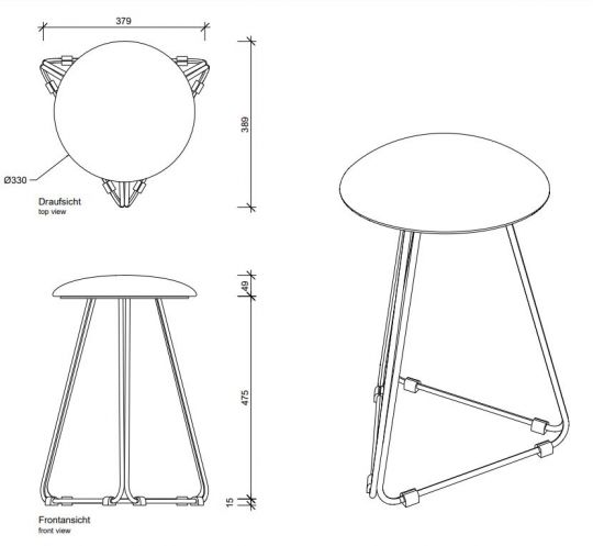 Табурета для душевой Decor Walther DW 05087 схема 2 Табурета для душевой Decor Walther DW 05087 схема 2