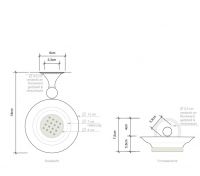 Подвесная мыльница в ванную Decor Walther Classic 05113 схема 3