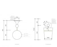 Подвесной стакан Decor Walther Classic 05114 схема 3