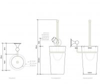 Ёршик для унитаза Decor Walther Classic 05116 схема 3