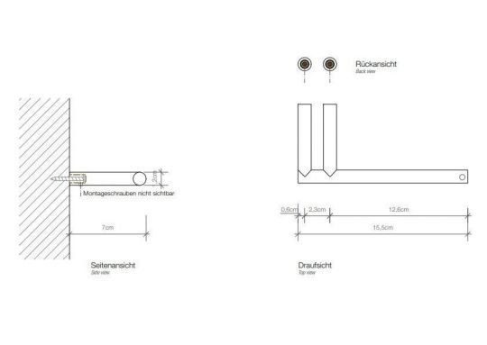 Держатель туалетной бумаги Decor Walther Mikado 05202 схема 2 Держатель туалетной бумаги Decor Walther Mikado 05202 схема 2
