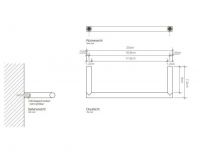 Держатель полотенец Decor Walther Mikado 05206 схема 2