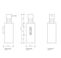 Диспенсер для жидкого мыла Decor Walther Mikado 05211 схема 5 Диспенсер для жидкого мыла Decor Walther Mikado 05211 схема 5
