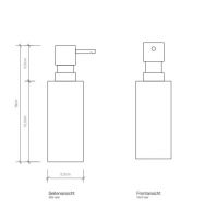 Диспенсер для жидкого мыла Decor Walther Mikado 05212 схема 6