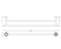 Полотенцедержатель Decor Walther Basic 05317 схема 2